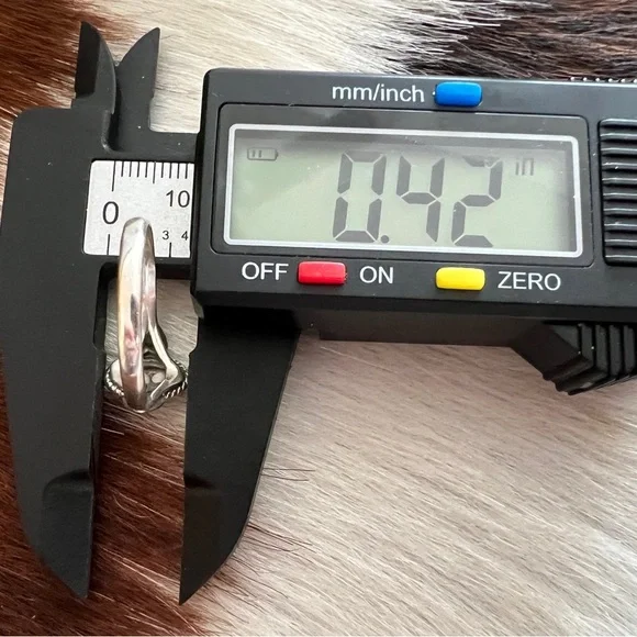 ❤️ Wild Horse Jasper Magnesite Navajo Style Southwestern 925 Silver Ring Sz 9 - Picture 13 of 14